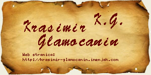 Krasimir Glamočanin vizit kartica